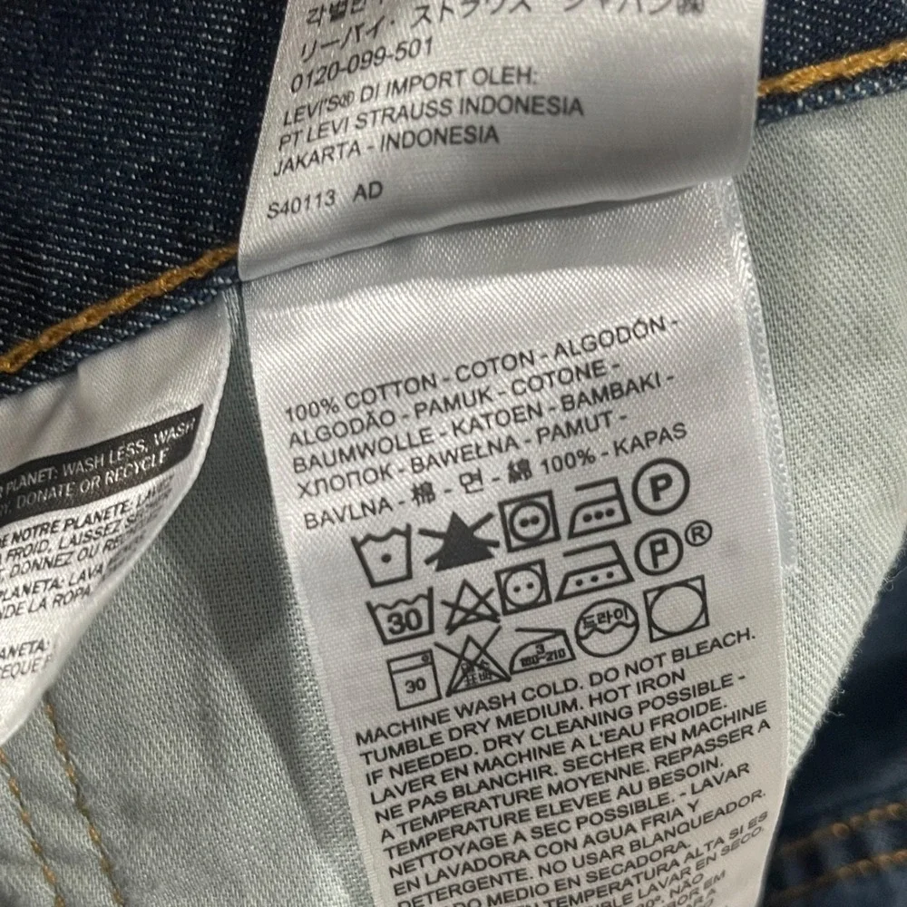 Levis 527 Jeans Mens 34x34 Blue Bootcut Denim Cowboy Western Rodeo Ranch Pants